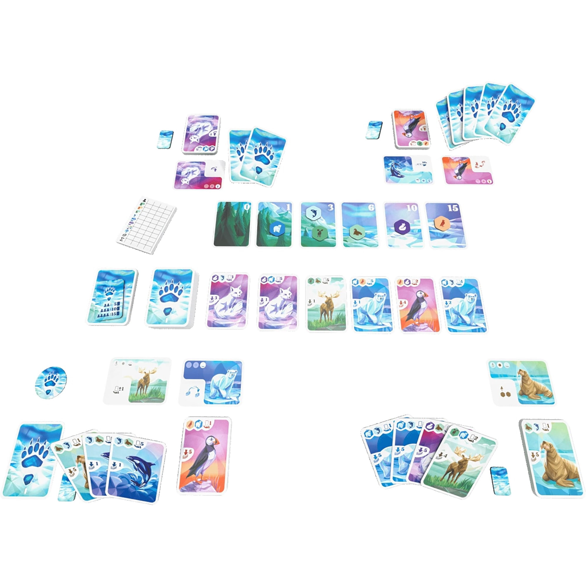Ludonaute: Arctic - Strategy Card Game, Animal Set Collection & Hand Management, Clever Gameplay, Utilize Animal Powers, Ages 10+, 2-4 Players, 20 Min