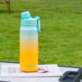 thumbnail image 1 of Taza para bebidas frías de 830 ml, color degradado antideslizante para viajes al aire libre (azul) Likrtyny Para estrenar, 1 of 5