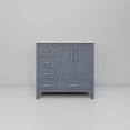 thumbnail image 4 of Jacques 36 in. W x 22 in. D Right Offset Dark Grey Bath Vanity and Cultured Marble Top, 4 of 8