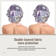 thumbnail image 2 of Disketp Lavender Flowers Adjustable Sleeping Hair Cap, Hairband Sleeping Cap Turban, Unisex, Available for Curly and Straight Hair, 2 of 6