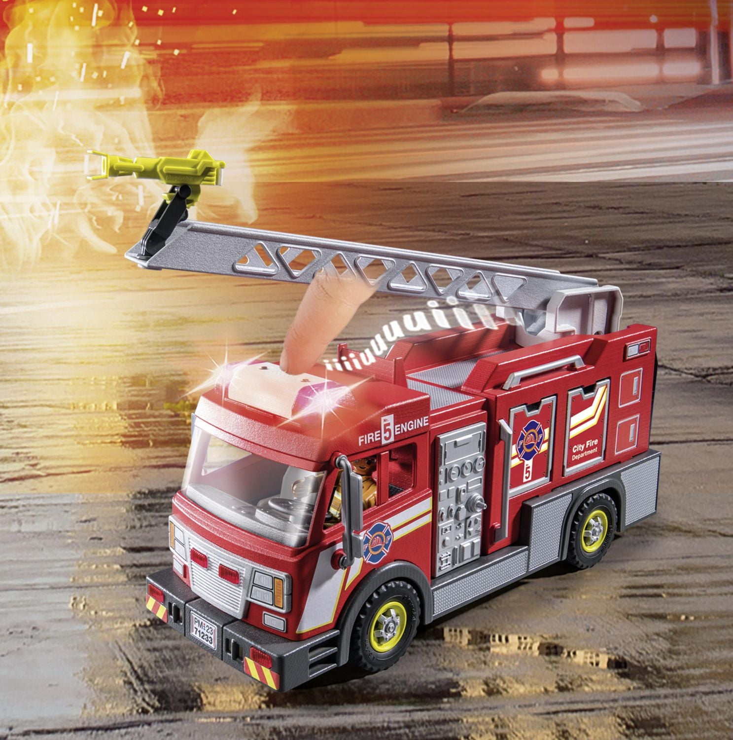 Playmobil Fire Truck, Light and Sounds