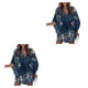 thumbnail image 1 of Vestido corto Minnieouse con cordones para Mujer Manga con Cuello en V Profundo, 1 of 6