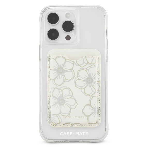 Case-Mate Vegan MagSafe Compatible Wallet Card Holder - Floral Gems