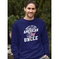 thumbnail image 2 of 4Th July All American Uncle Sweatshirt Men -Image by Shutterstock, Male Small, 2 of 4