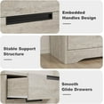 thumbnail image 5 of 5 Drawer Dresser,Modern Wood  Storage Drawer Organizer For Living Room,Bedroom,Nursery Hallway, 5 of 8