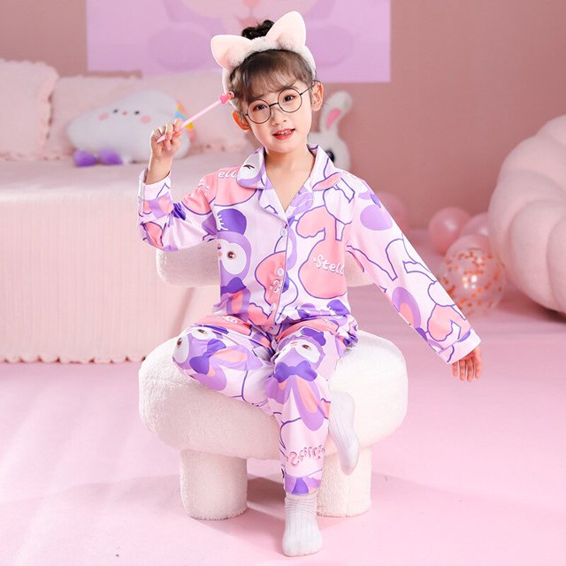 Pijamas de Disney Stellalou para niños de 3 a 14 años, pijamas para niños, ropa de dormir para niños, ropa de casa para bebés, trajes de noche, conjuntos de pijama para niñas, altura 105-115cm heqiyong CONDUJO