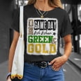 thumbnail image 4 of On Gameday Football We Wear Green And Gold School Spirit TShirt, 4 of 6