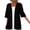 Black, variant on Ohufall Cardigan For Women Fashion Cardigan Up Casual Solid Color Half Sleeve Hoodeless Tops Lightweight Summer Cardigan Fall Cardigan