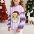 thumbnail image 4 of Taqqpue Boys Girls Christmas Sweatshirt Long Sleeve Santa Printed Shirts Blouse Fall Winter Ugly Christmas Sweater Pullover for Kids 1-15T, 4 of 7