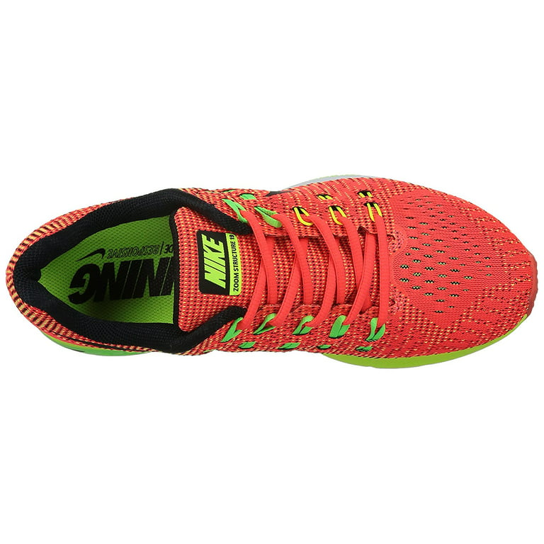 Nike Men's Air Zoom Structure 19 Running Shoes-Crimson/Volt/Black 