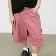 thumbnail image 6 of Jean Shorts Men Baggy Solid Color Performance Work Cargo Shorts with Pockets Knee Length Wide Leg Summer Casual Denim Shorts Men, 6 of 8