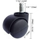 thumbnail image 2 of Rueda giratoria para silla de oficina de 2 pulgadas, tamaño estándar universal, silla para juegos de computadora, juego de 5 ruedas giratorias de repuesto (negro), 2 of 5