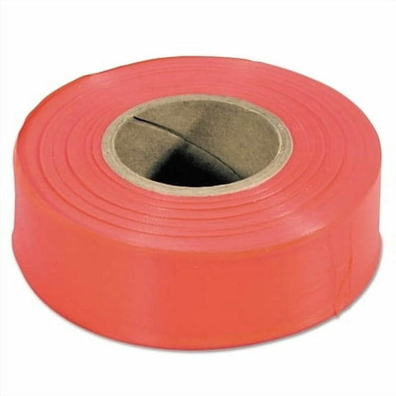 Flagging Tape, 1-3/16 in x 300 ft, Orange | Bundle of 2 Rolls