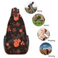 thumbnail image 6 of ZNDUO Sling Bag, Men Shoulder Backpack Small Cross Body Chest Sling Backpack-Night Autumn Flowers Pattern, 6 of 8