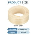 thumbnail image 2 of Uxcell Edge Banding, Wood Veneer Tape Pre-glued Flexible Plywood Edge Banding with Hot Melt Adhesive for Furniture Pine 1 Inch x 10 ft, 2 of 7