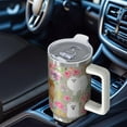 thumbnail image 4 of 40 oz Dog Tumbler Vacuum Insulated with Handle Flip Straw Lid Travel 40oz Dog Tumblers Lids Straws Leak Proof Stainless Steel Cup Mug Gifts for Men Women, 4 of 5