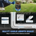 thumbnail image 6 of Sewer Camera, 66ft/20m Pipe Drain Inspection Camera with DVR Function, LED Lights, Industrial Endoscope for Home Wall Duct Drain Pipe Plumbing(No Locator Included), 6 of 9