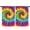 Colorful Rainbow Tie-1, variant on Blackout Kids Curtains,Colorful Rainbow Tie Dye Spiral Pattern Childrens Insulated Curtains Set Of 2,Bedroom Essentials,Toddler Room Decor 52"x84"