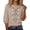 Khaki, variant on cotton boho tops for women V Neck Roll up Sleeve Oversized T-shirts Casual Cottagecore Summer T Shirt Workout Tops summer tops for women Beige S