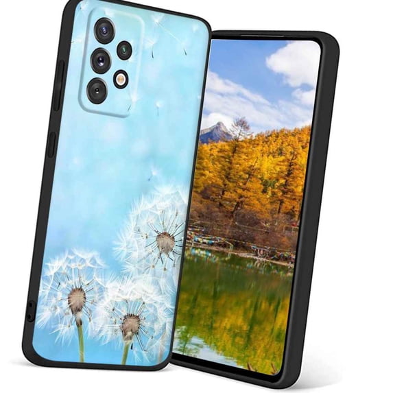 Compatible with Samsung Galaxy A72 5G Phone Case, dandelion-flowers-6-20 Case Silicone Protective for Teen Girl Boy Case for Samsung Galaxy A72 5G