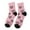 Pink, variant on ManxiVoo Womens Mid Crew Socks With Plush Fleece Lining Thermal Insulated Winter Wear NonSlip Grips Heart Pattern Cozy Home Sleep Socks