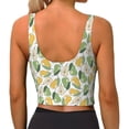 thumbnail image 4 of Picia Fruit Pears Sports Bra for Women,Padded Strappy Sports Bras Medium Support Yoga Bra with Removable Cups,Running Yoga Bra-Medium, 4 of 9