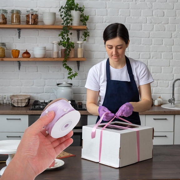 LIFKOME Ribbon for Cake Wrapping, Packaging, Floral Arrangements, and Decorative Crafts
