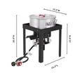 Creole Feast, TFS3010, Premium Aluminum 30 Qt. Turkey and 10 Qt. Fish