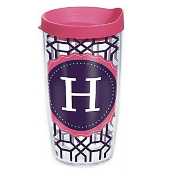 Tervis Octagon Monogram Initial "H" 16 Oz. Tumbler