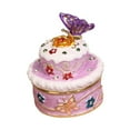thumbnail image 2 of Joyero con forma de pastel y tapa, adorno decorativo portátil de aleación, organizador de accesorios, estuche de almacenamiento para horquillas de Lavanda, 2 of 8