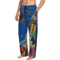 thumbnail image 2 of Haiem Colorful Coral Reef Men's Pajama Pants Ultra Lightweight Pjs Bottoms Sleepwear Bottom Pants with Pocket Drawstring-Small, 2 of 9
