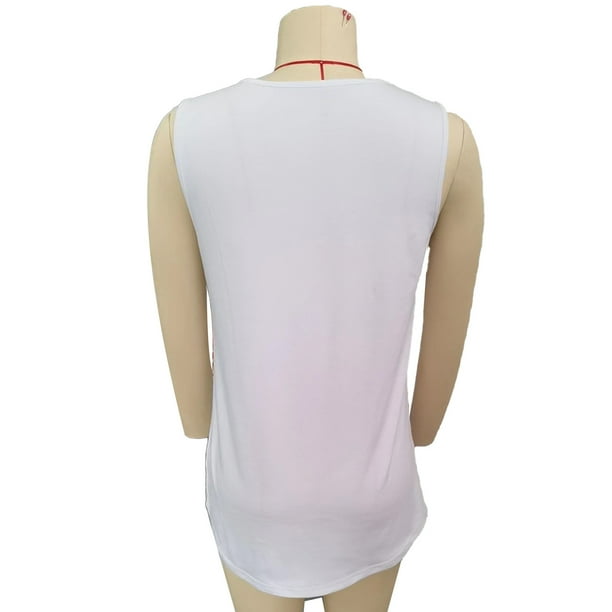 Camiseta sin mangas holgada de verano,Camiseta sin mangas para mujer, Top sin mangas plisado frontal, blusa sin mangas para mujer, experiencia incomparable