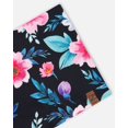 thumbnail image 3 of Stretch Jersey Neck Tube Black Printed Flowers, 3 of 3