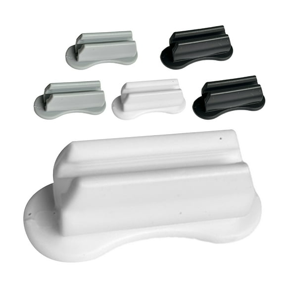 Zehuanyu 6pcs Adhesive Silicone Pen Holder Clip Wall Mount Pencil Holders for Desk Wall Clipboard Classroom Desk Accessories Organizer