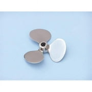 Handcrafted Decor PH-1233 Chrome Decorative Propeller Paperweight, 4 in.