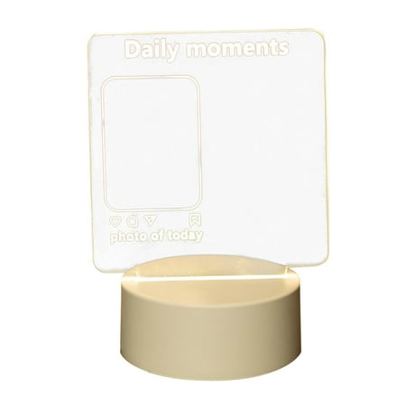 

Craft Storage Cabinet Tablet Night Light 3D Night Light Acrylic Erasable Luminous Message Board 1mL