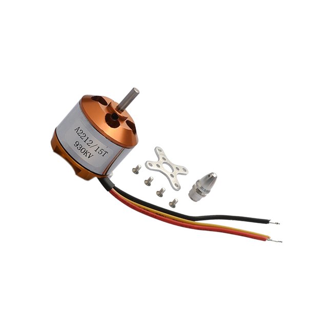 Eigraketly Motor sin escobillas A2212 1000KV, componente modificado eficiente, motores de avión RC, modificación de componentes de modelo de Herramientas manuales