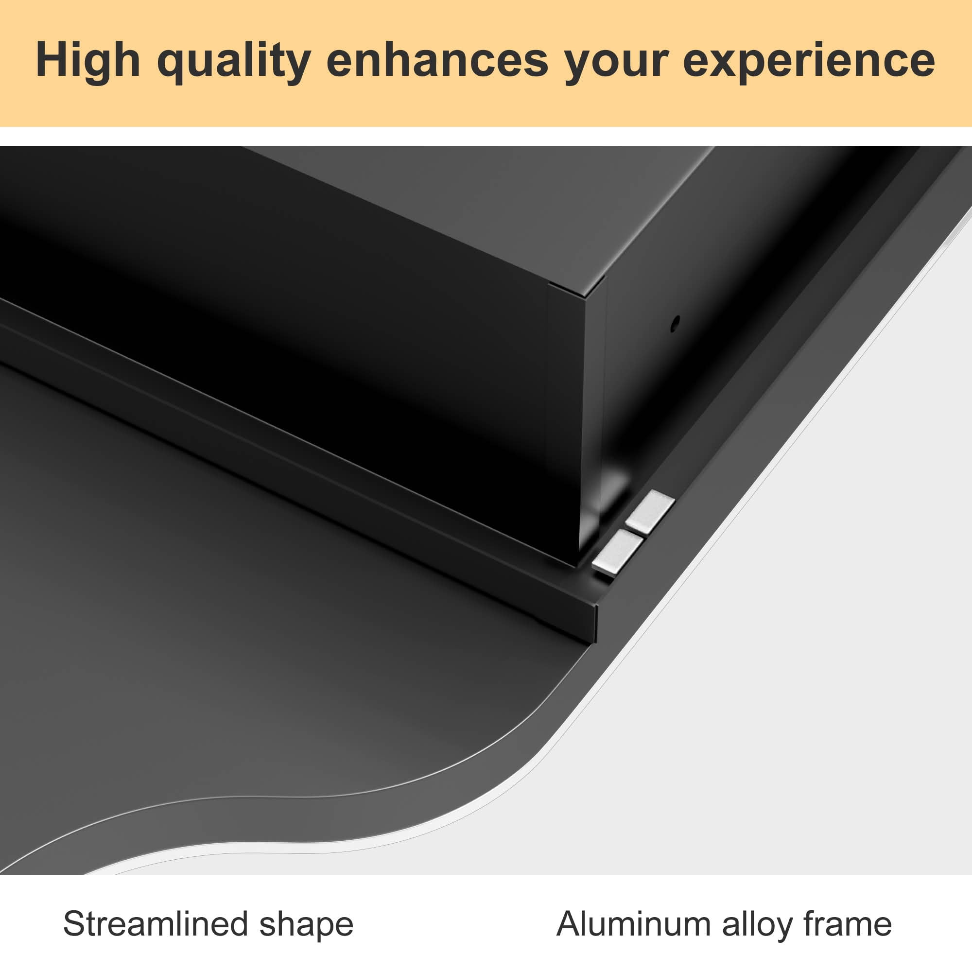 MAYEERTY 36x24x5 Inch Black Metal Lower Right Angle Upper Inner Round Corner Rectangular Medicine Cabinet for Bathroom