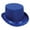 Blue, variant on Grey Satin Sleek Top Hat, OSFM (1/Pkg)