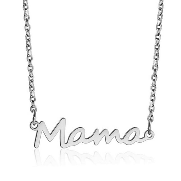 1 Pcs Necklace Chain MaMa Letters Pendant Gift Jewelry for Friends Family Women