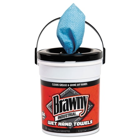 Brawny Industrial Hand Towel Wet Blue 84-Count Pail 6