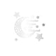 thumbnail image 1 of SAYOO Ramadan Adhesivo de pared extraíble, tema religioso estrellas luna escrito proverbios papel adhesivo SAYOO  Moda, 1 of 6