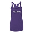 thumbnail image 2 of Black and Proud Sha's Mone. Michael Jackson 1987 Tri-Blend Racerback Tank Top, Purple Rush, Small, 2 of 3