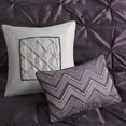 thumbnail image 6 of Elegant Plum 7Piece Bedding Set Polyester Comforter with Tufted Design for King Beds, 6 of 10