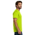 thumbnail image 4 of Hanes High Visibility Short Sleeve T-Shirt | Safety Green, Sizes S-5XL | Men Hi Vis Crewneck Work Tee, 4 of 5