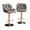 Gray, variant on Roundhill Furniture Glasgow Contemporary Tufted Adjustable Height Hydraulic Bar Stools, Set of 2