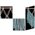 thumbnail image 3 of Mobutofu 1Set Tassel Tapestry Blue Cotton Rectangle Fabric Wall Hangings for Home and Room Decoration, 3 of 8