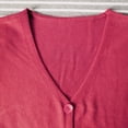thumbnail image 7 of ZHOGXU Women'S Knit Cardigan V Neck Long Sleeve Solid Color Buttons Slim Fit Comfortable Fashion Sweater Coat For Casual Daily Wear Hot Pink Xxl, 7 of 7