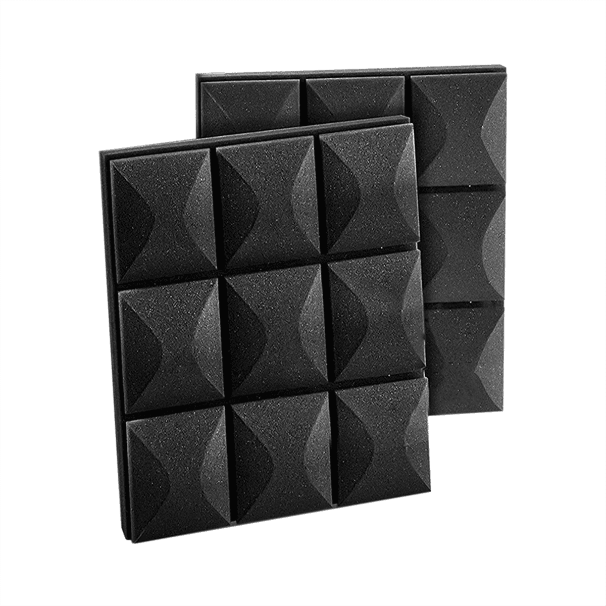 12Pcs Acoustic Foam Panels, Soundproofing Insulation Foam, 30x30cm, No Adhesive