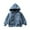 Dark Blue, variant on HAiming Children Boys and Girls Plush Jacket Winter Fleece Long Sleeved Zip up Hooded Coat Casual Thick Warm Outwear
